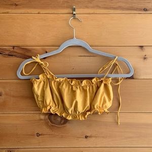 REFORMATION Tie Up Bikini Top
